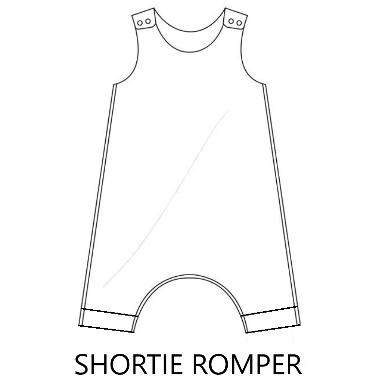 Carrot Patch Shortie Rompers