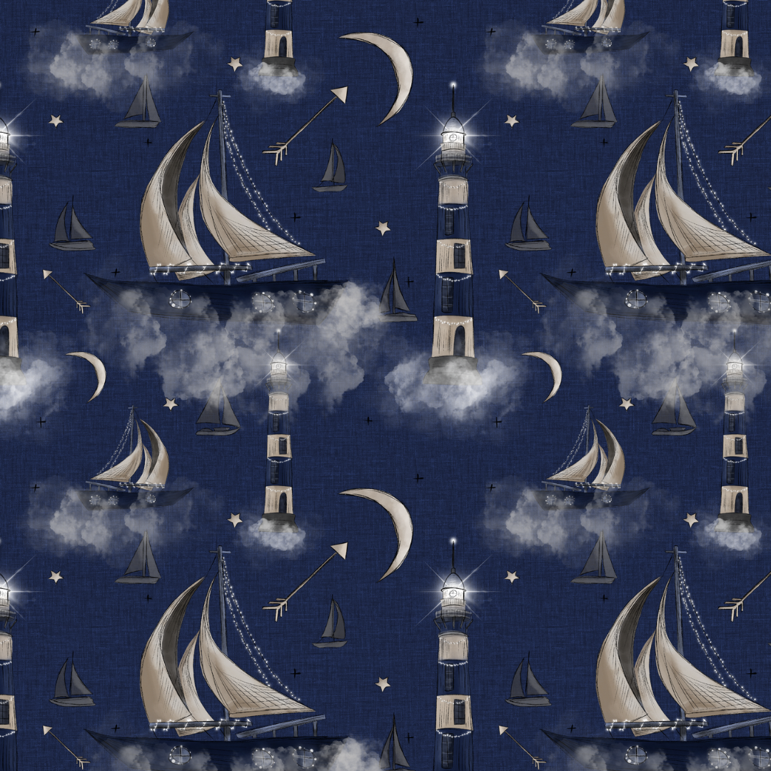 Midnight Sailboat Romper