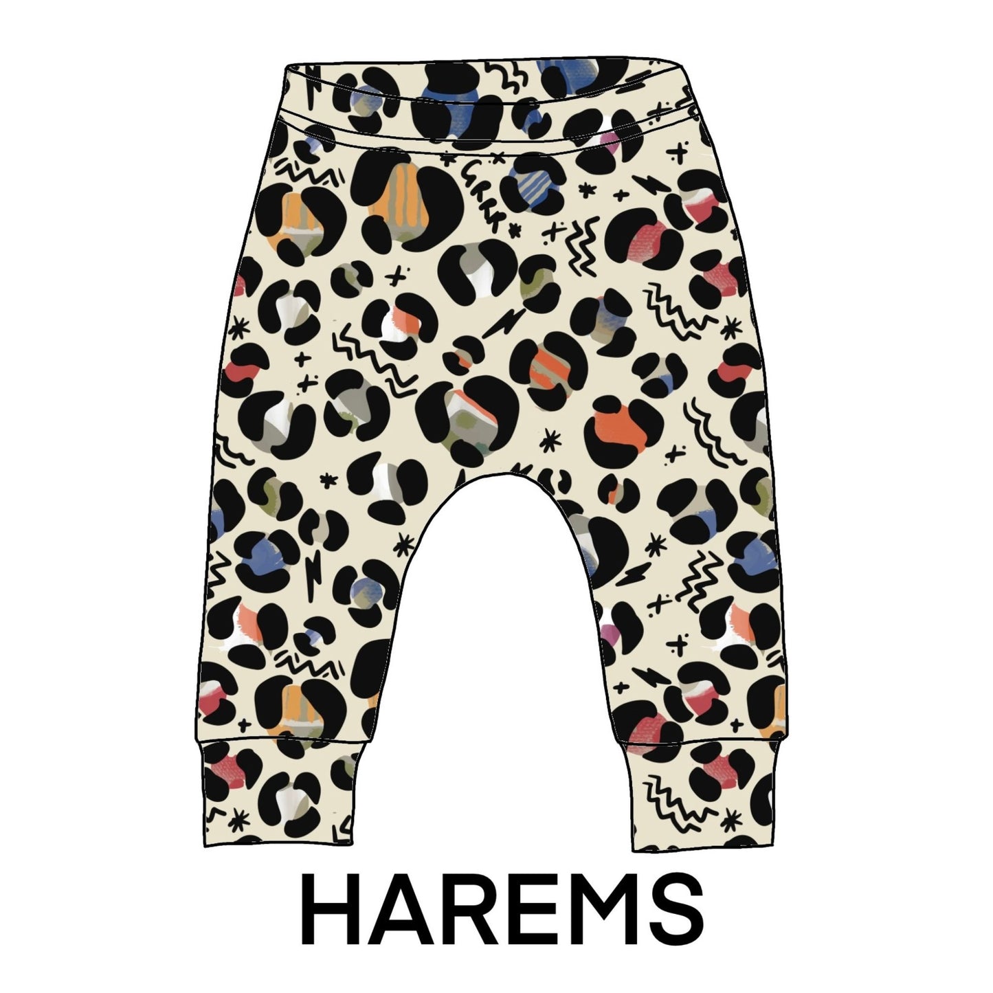Showing how this fabric will look made in to harems.