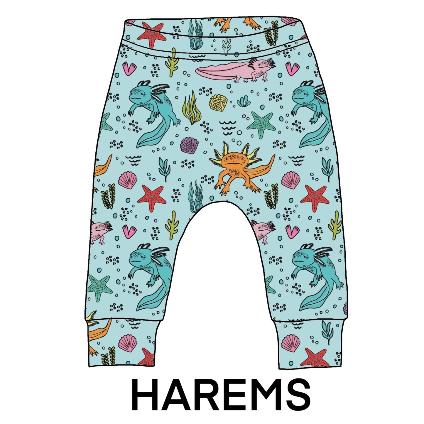 Showing how this fabric will look made in to harems.