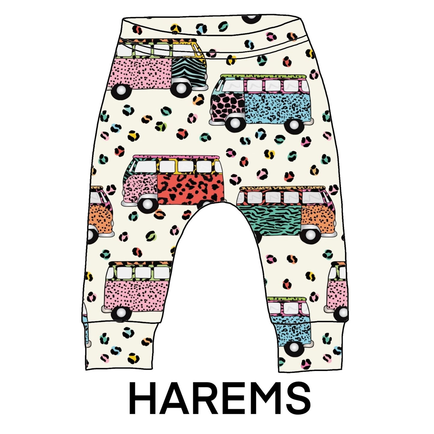 Showing how this fabric will look made in to harems.