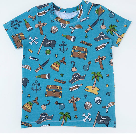 Pirates Life Short Sleeved Crew T-Shirt 3-4 Years
