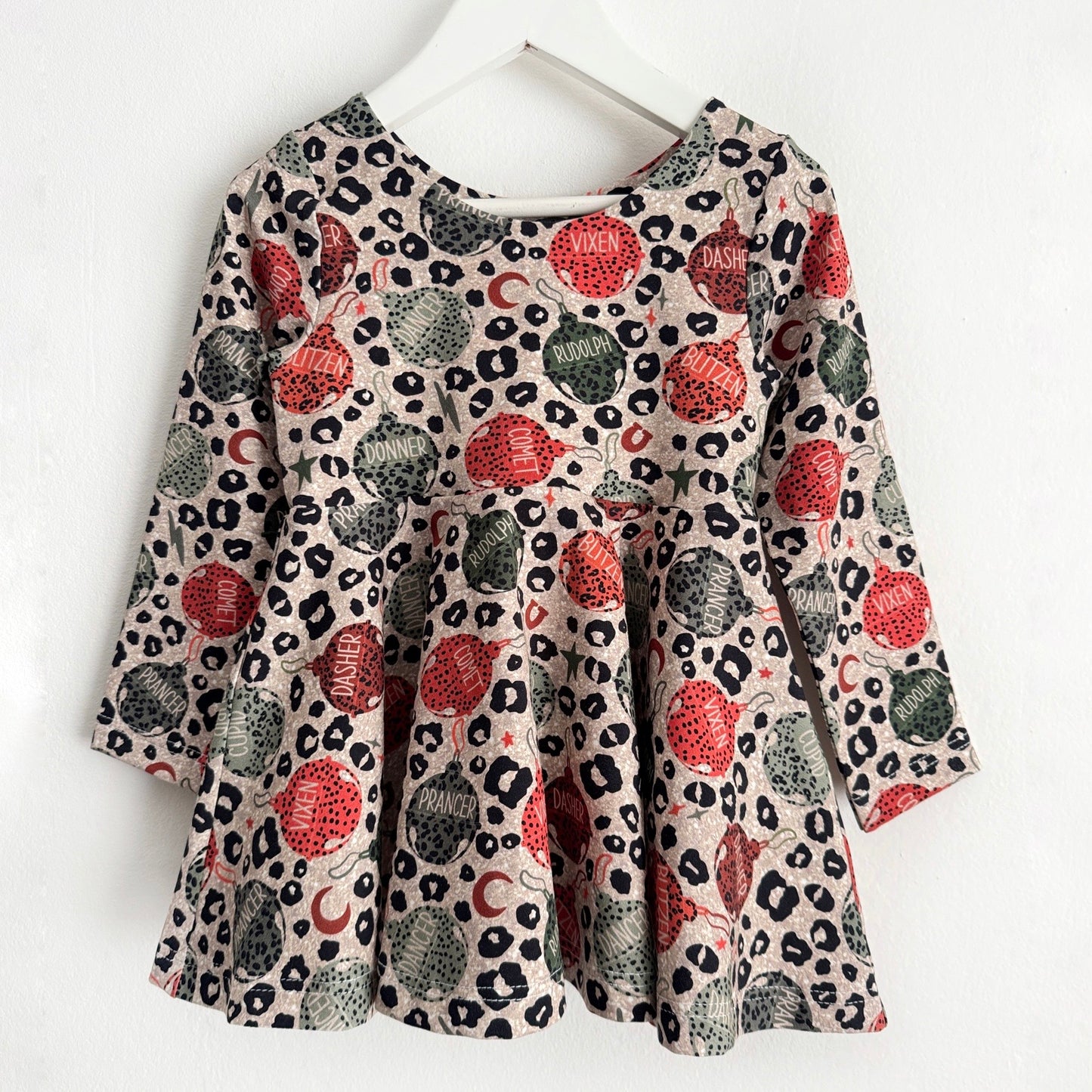 Reindeer Bells Peplum Top 3-4 Years