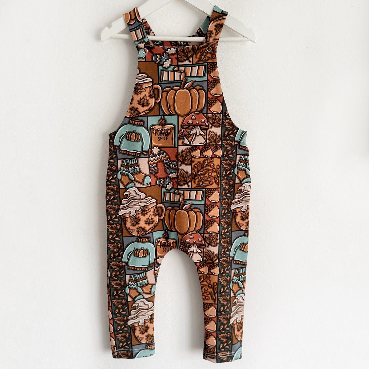 Autumn Patchwork Dungarees 18-24 Months