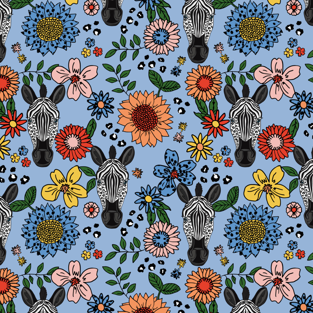 Floral Zebras Dress