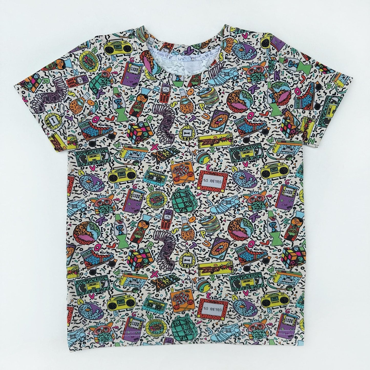 Retro Alphabet Short Sleeved Crew T-Shirt 3-4 Years