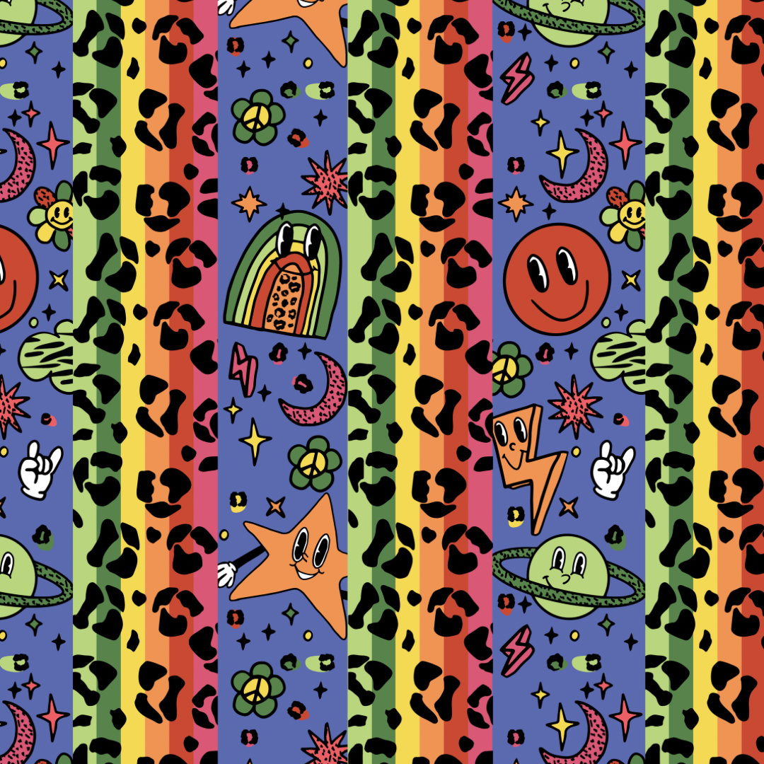 Cosmic Stripes Rompers