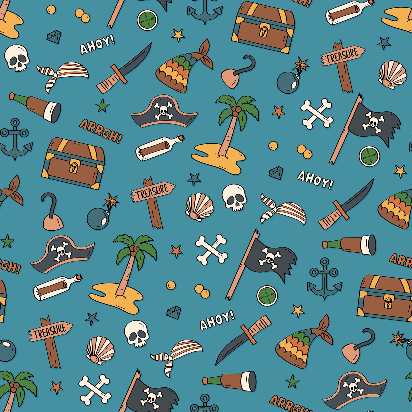 Pirates Life Shortie Rompers