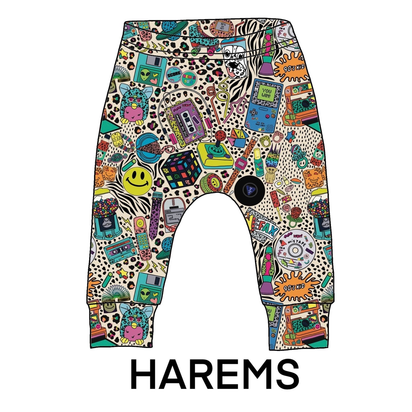 Showing how this fabric will look made up in to Harems.