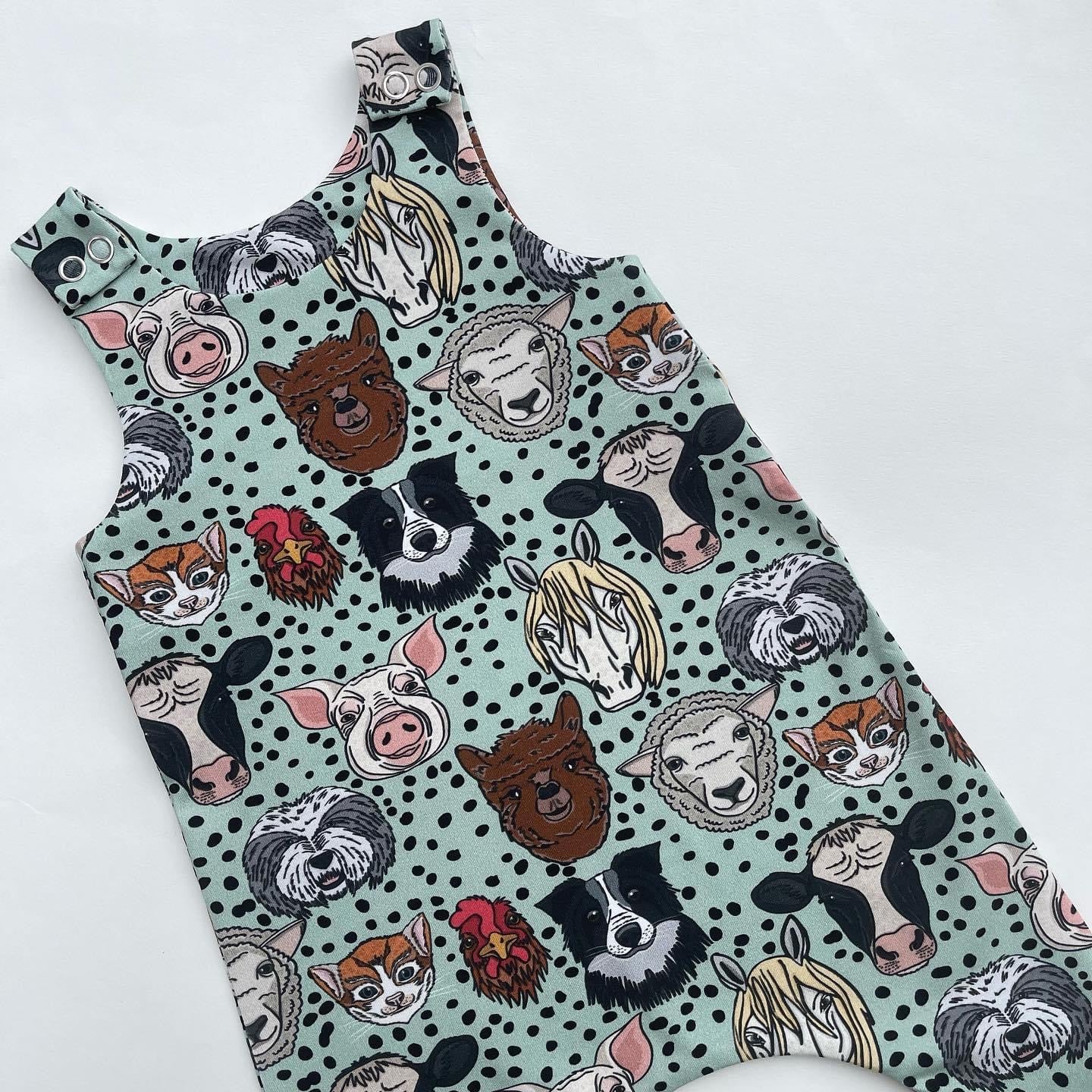 On The Farm Harem Romper 3-6 Months