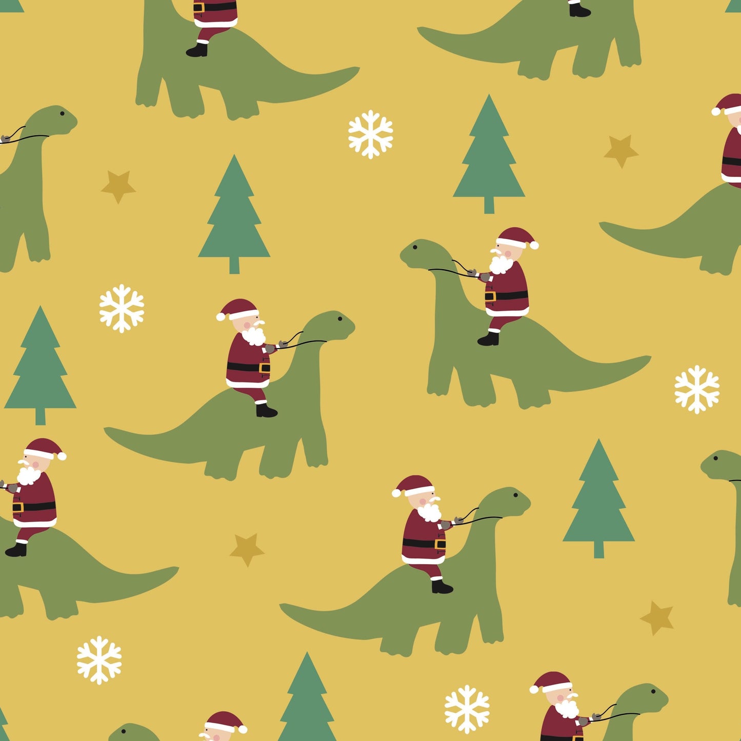 Dino Sleigh Circle Skirt