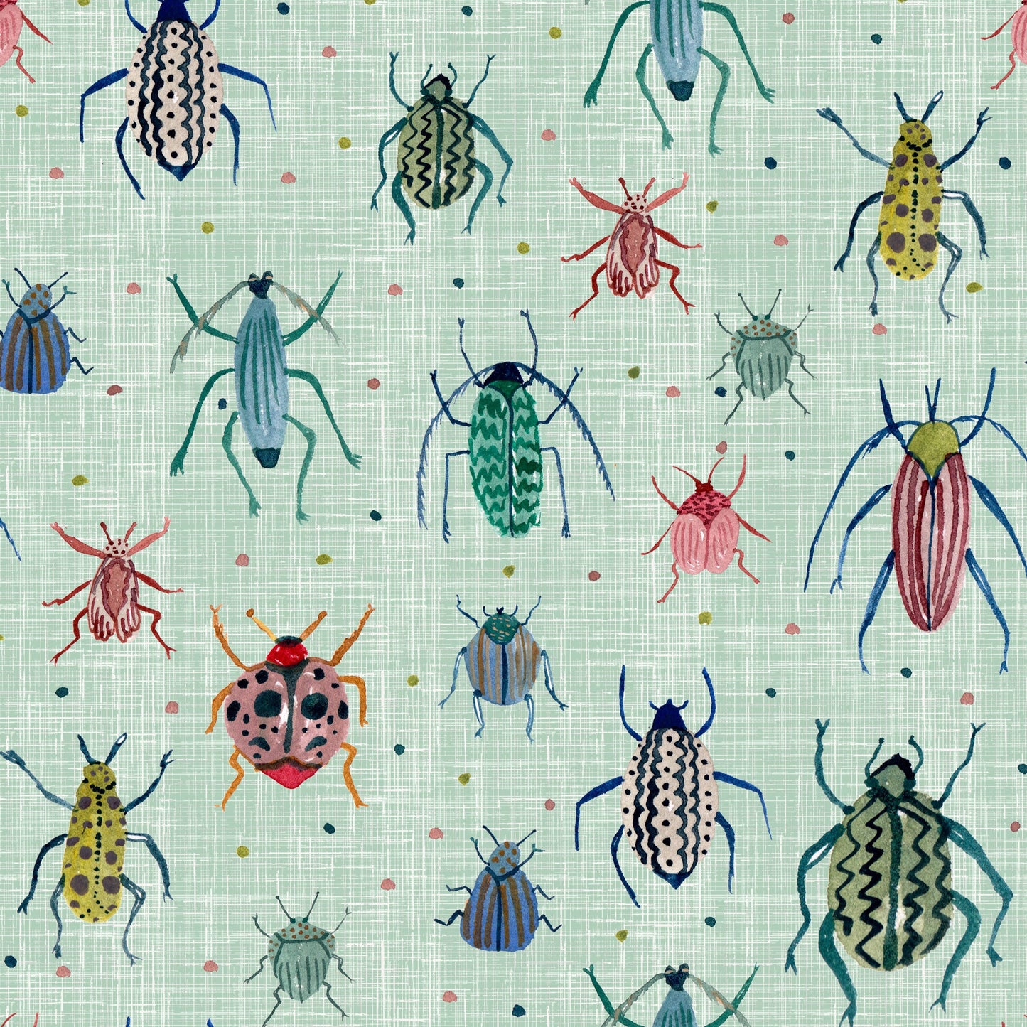 Spotty Beetles Circle Skirt