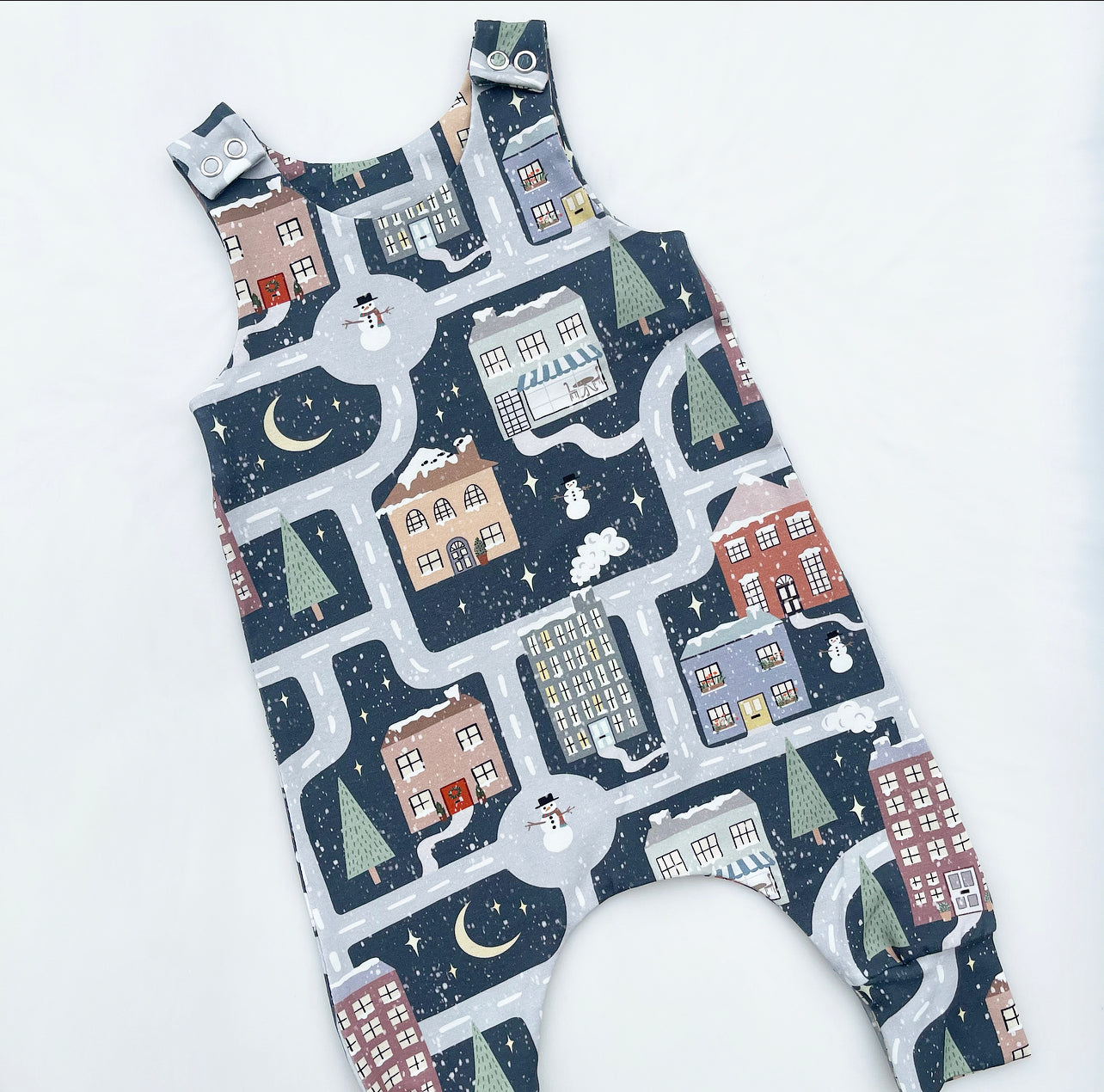 Let It Snow Harem Romper 3-6 Months