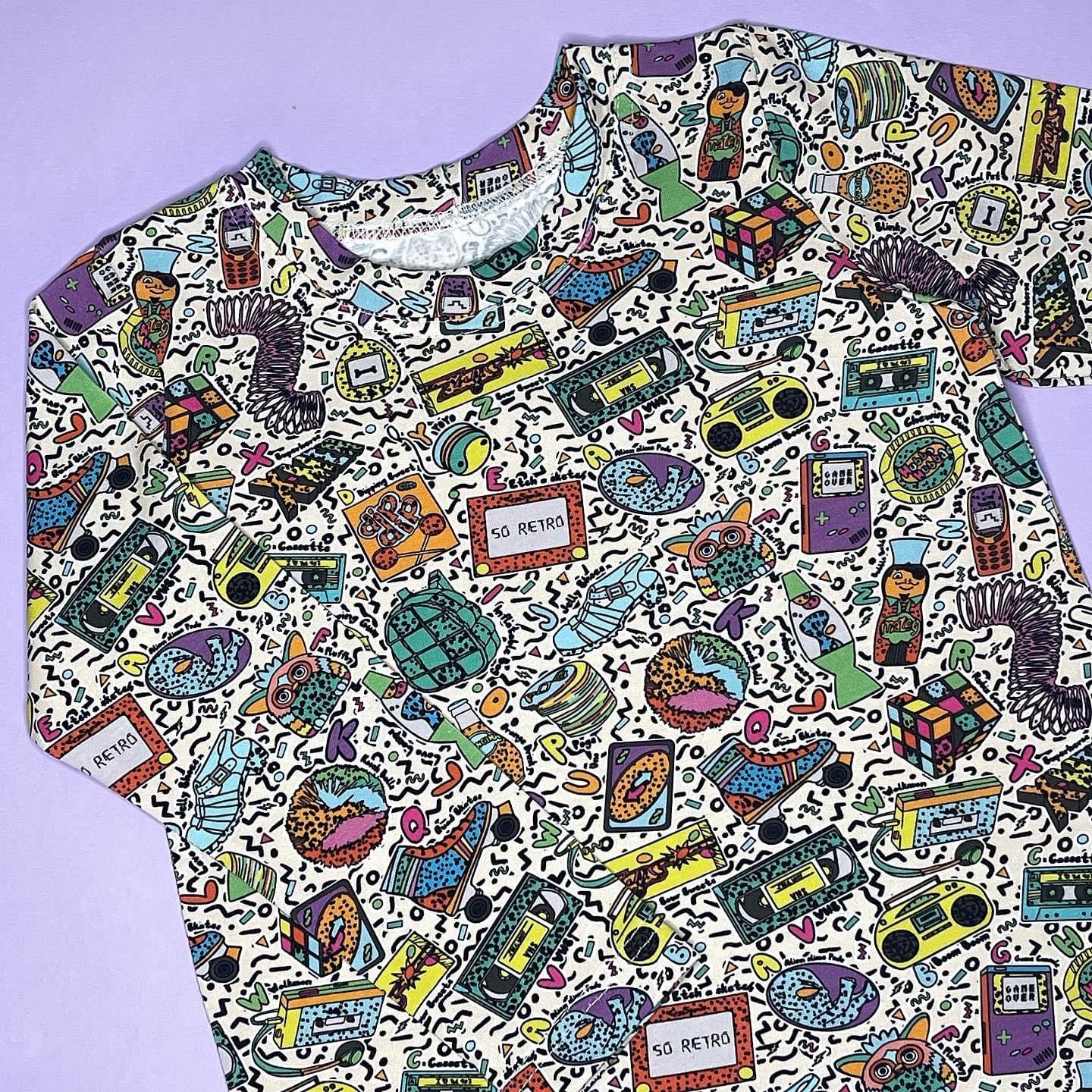 Retro Alphabet Long Sleeved Crew T-Shirt 3-4 Years