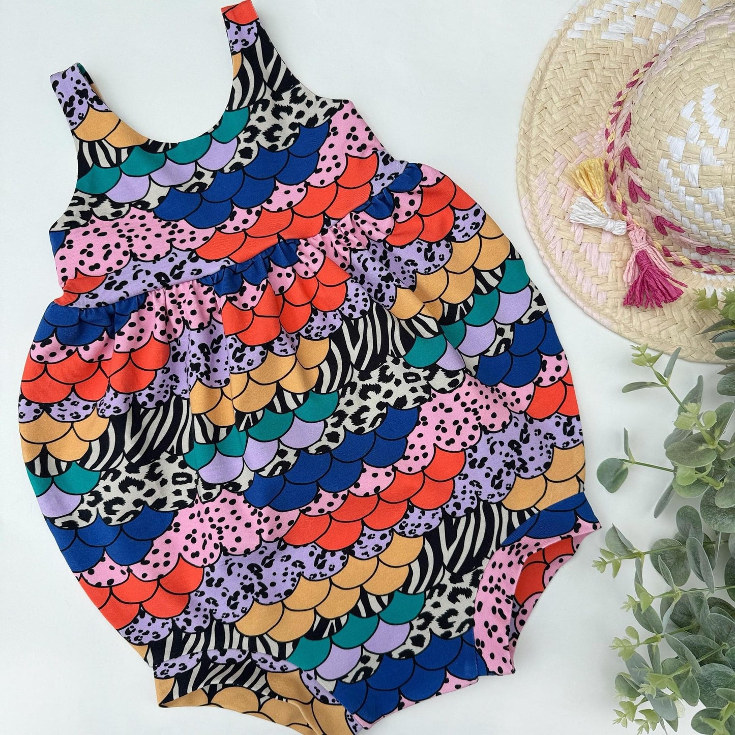 Wild Scales Shortie Napa Romper 2-3 Years