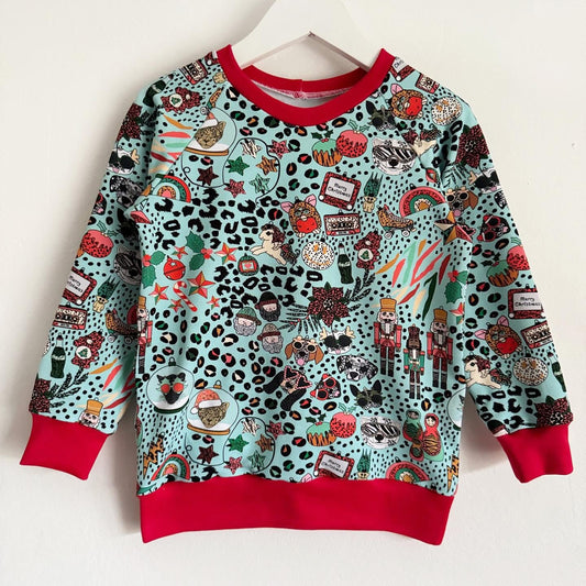 Christmas Wild Mix Sweatshirt 3-4 Years