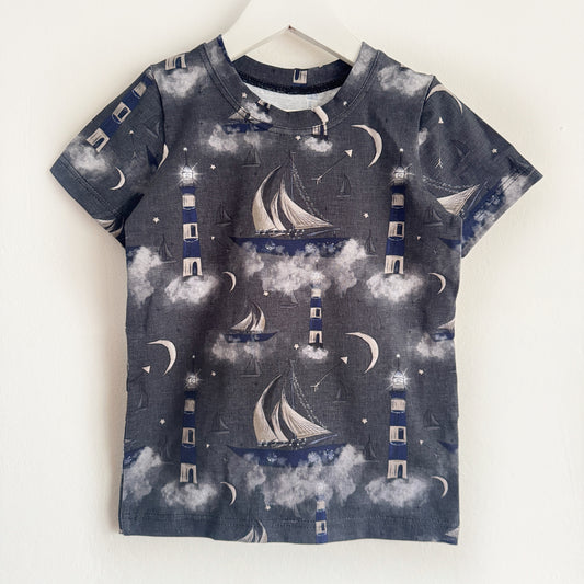 Rock Sailboat Short Sleeved Crew T-shirt 4-5 Years