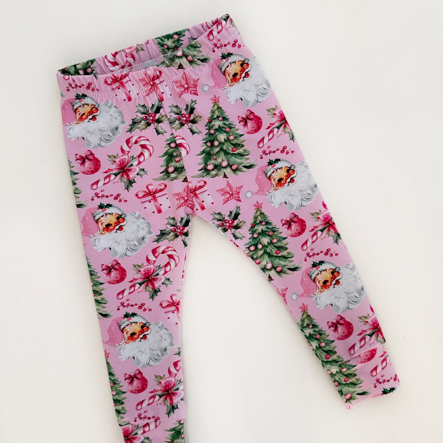 Pink Christmas Leggings 12-18 Months