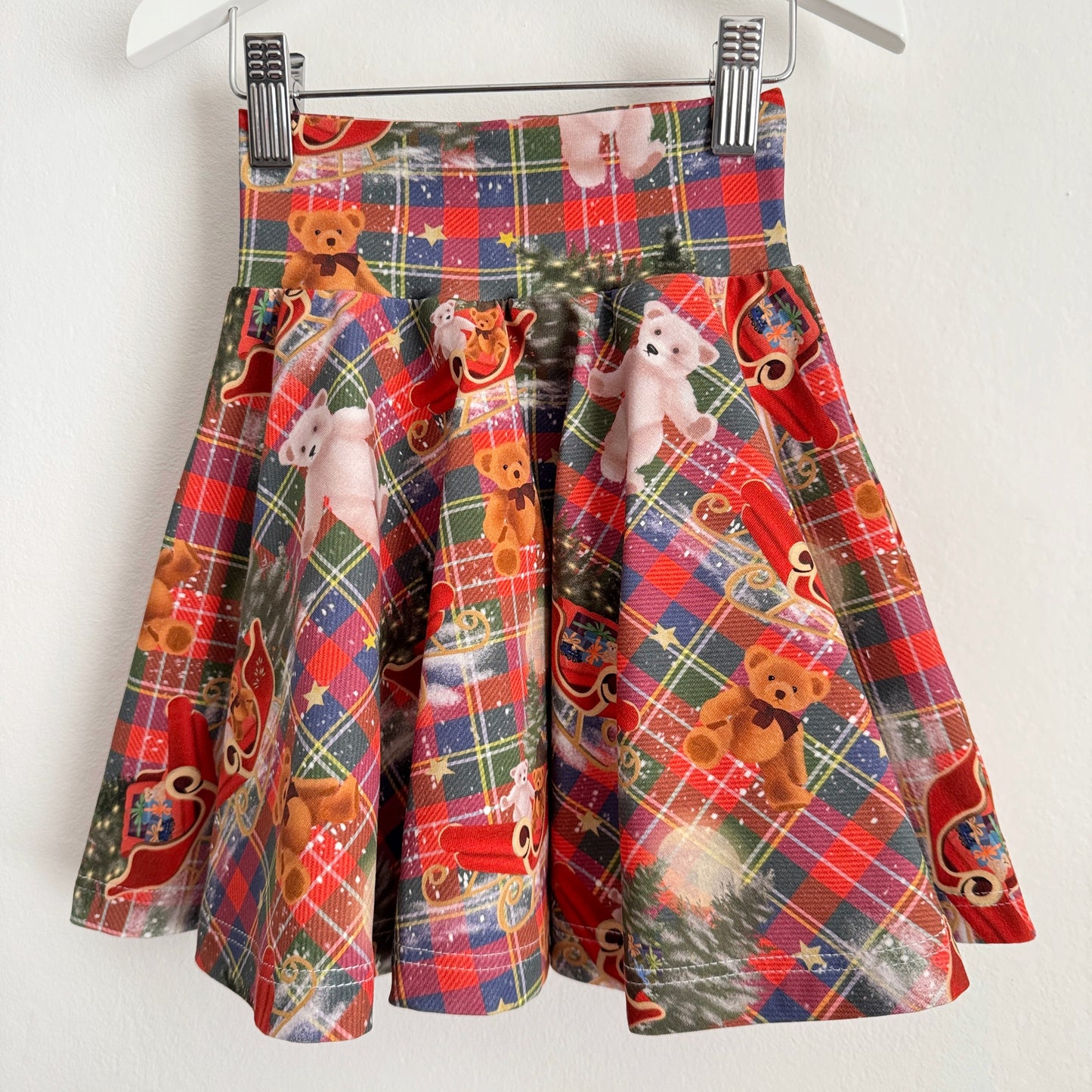 Tartan Teddies Circle Skirt 4-5 Years