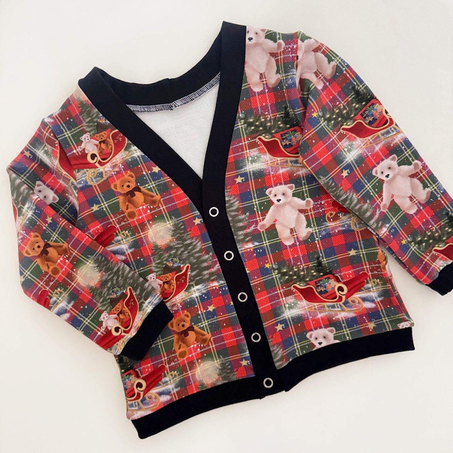 Tartan Teddies Cardigan 2-3 Years