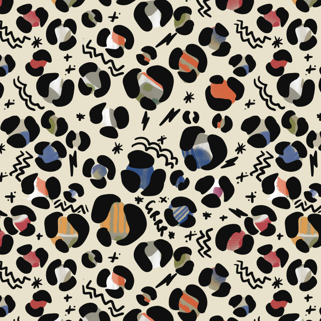 Abstract Leopard Vest