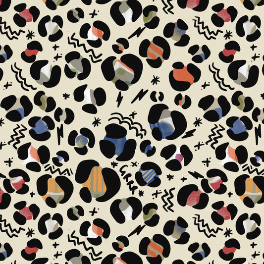 Abstract Leopard Vest