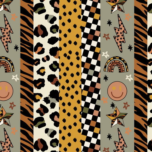 Autumn Stripes Bib