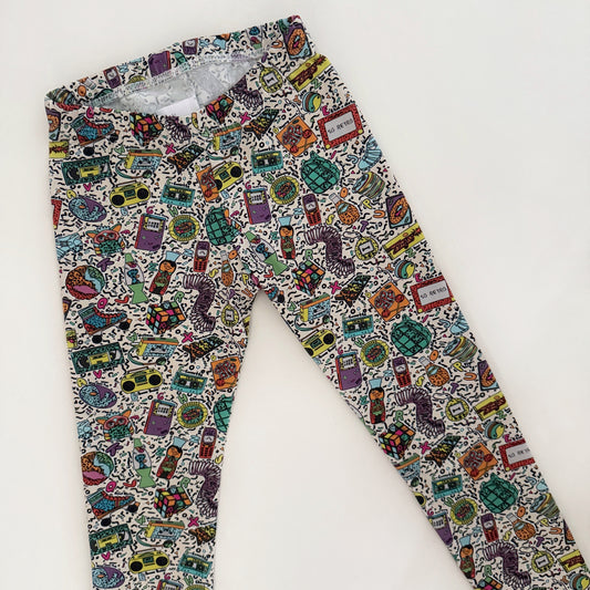 Retro Alphabet Leggings 6-7 Years