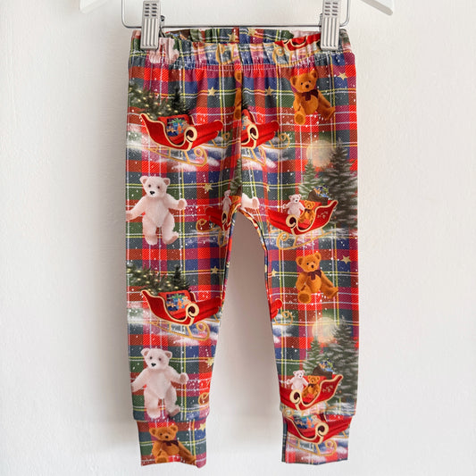 Tartan Teddies Leggings 9-12 Months