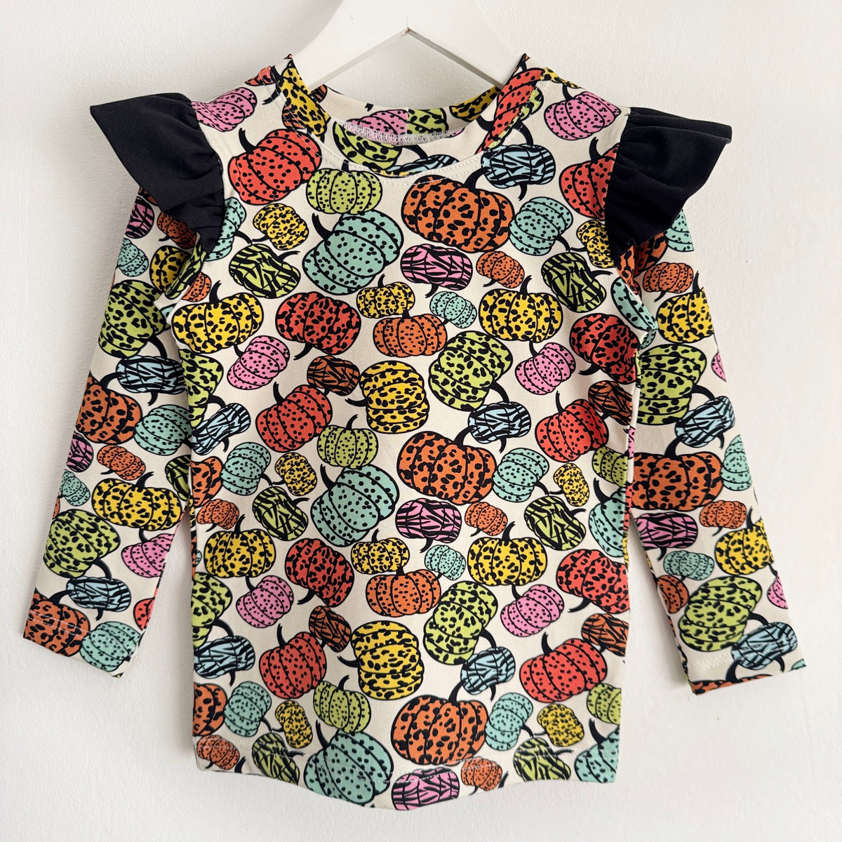 Pumpkin Patch Long Flutter Sleeved Crew T-Shirt 3-4 Years