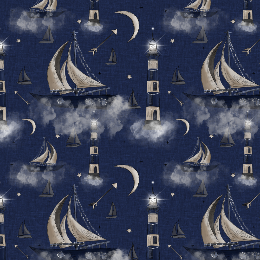 Midnight Sailboats Leggings