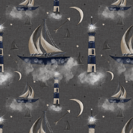 Rock Sailboats Circle Skirt