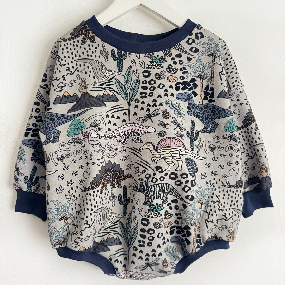 Dino Wild Mix Sweater Romper 18-24 Months
