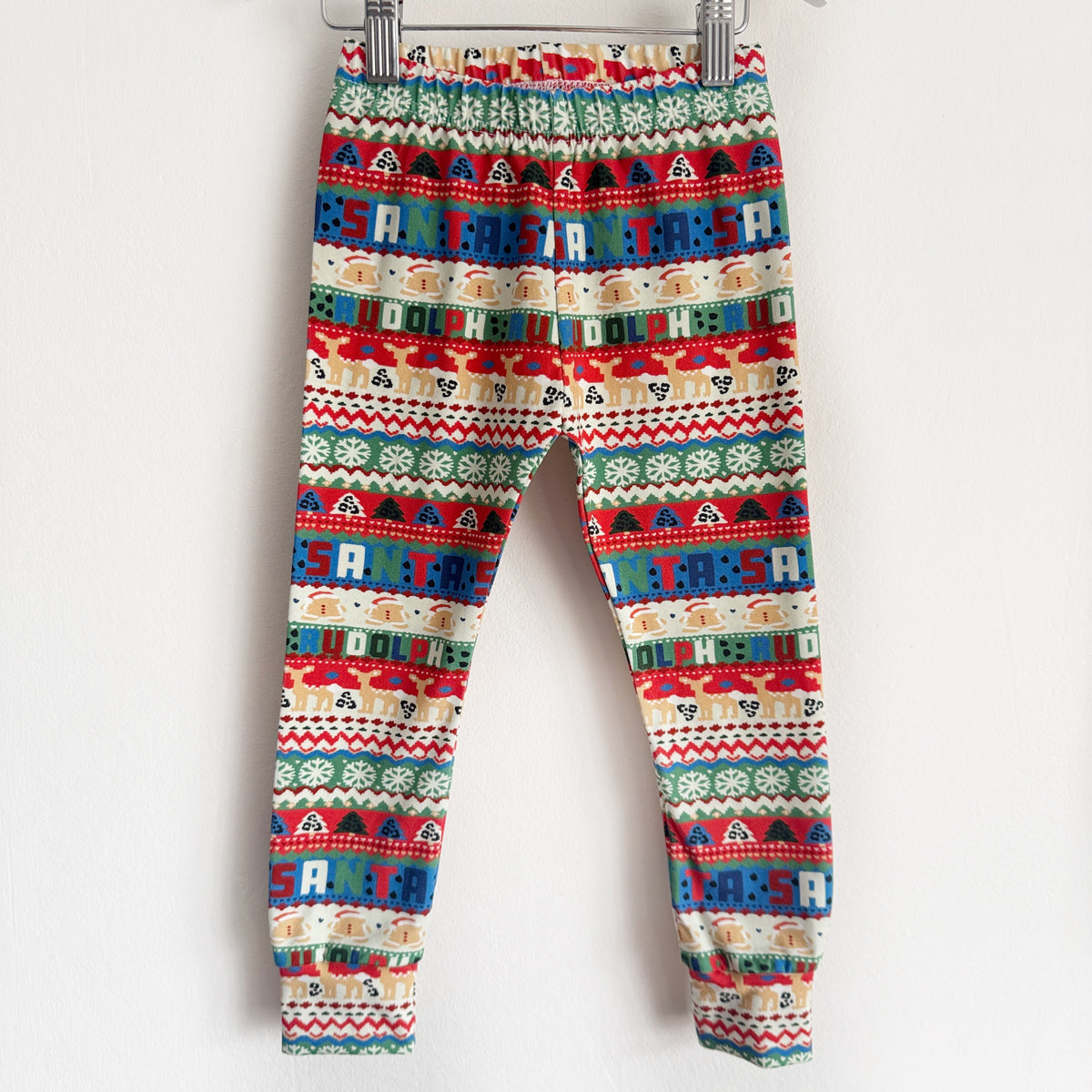 Xmas Fair Isle Leggings 2-3 Years