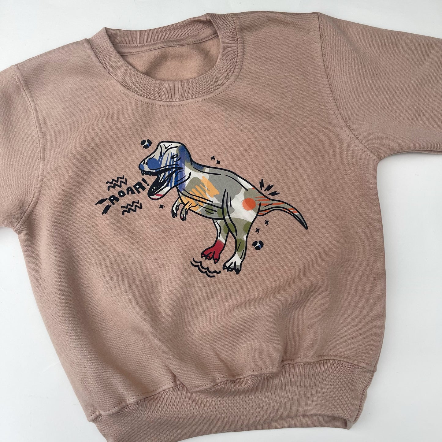 Abstract Dino Printed Sweatshirt
