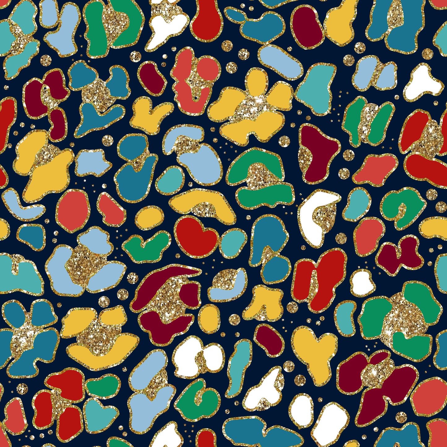 Glitter Leopard Peplum Top