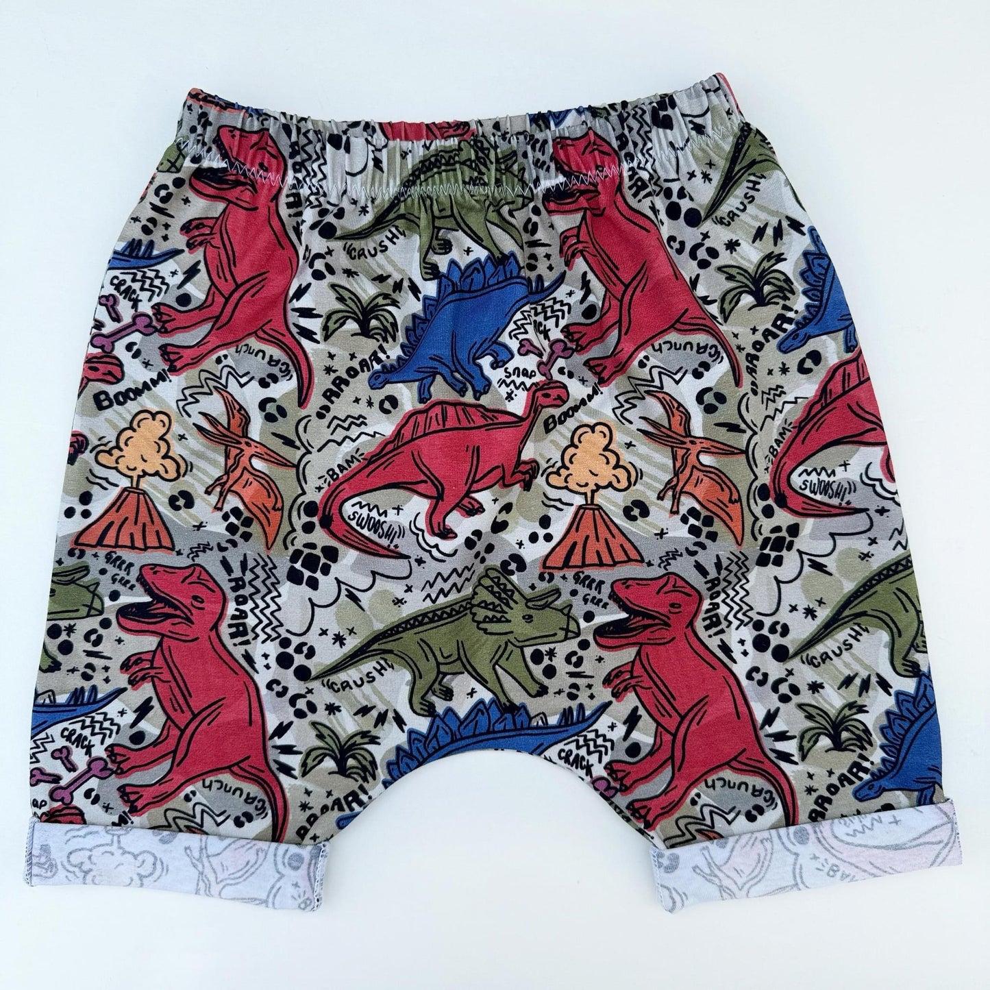 Abstract Dino Harem Shorts 4-5 Years