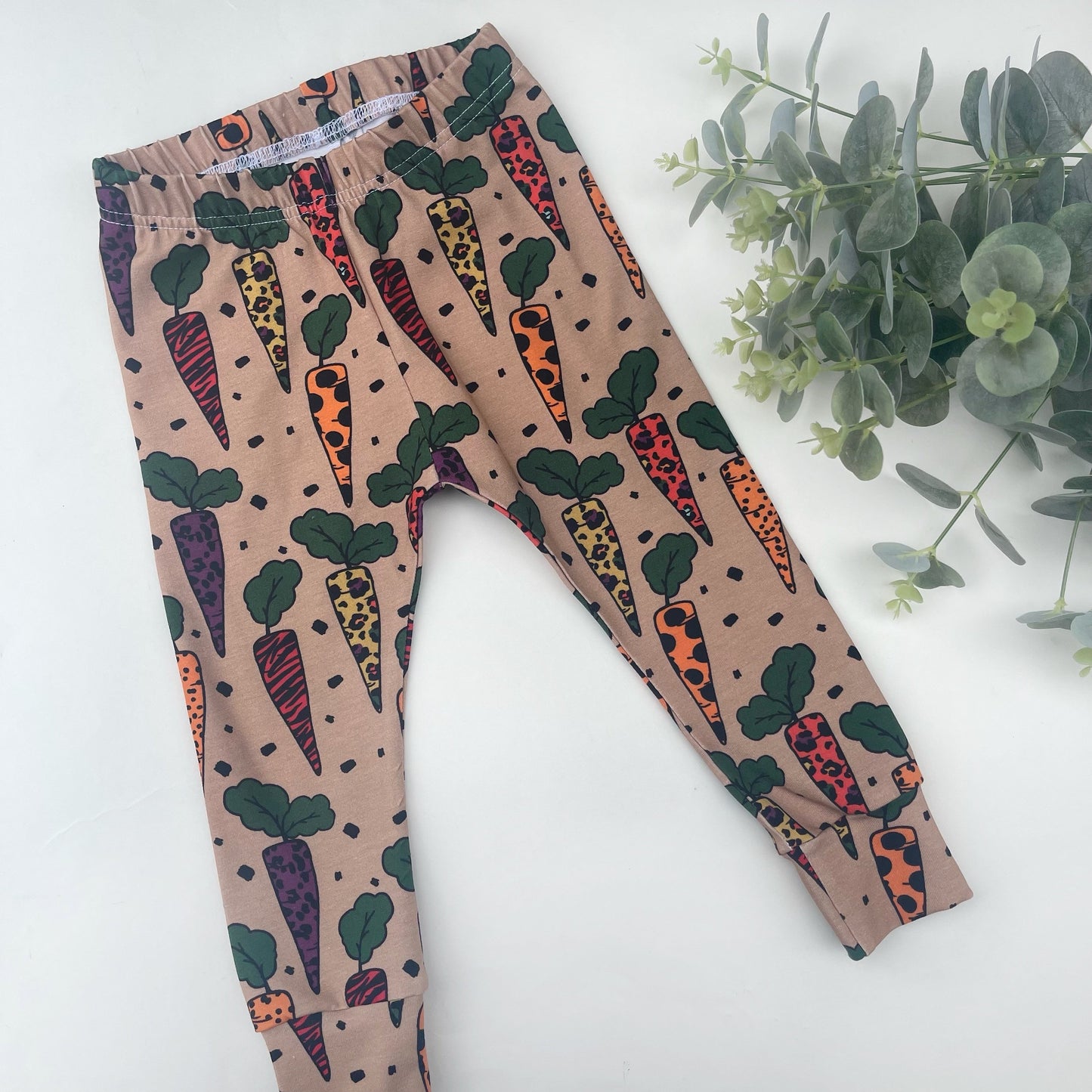 Carrot Patch Leggings 0-3 Months