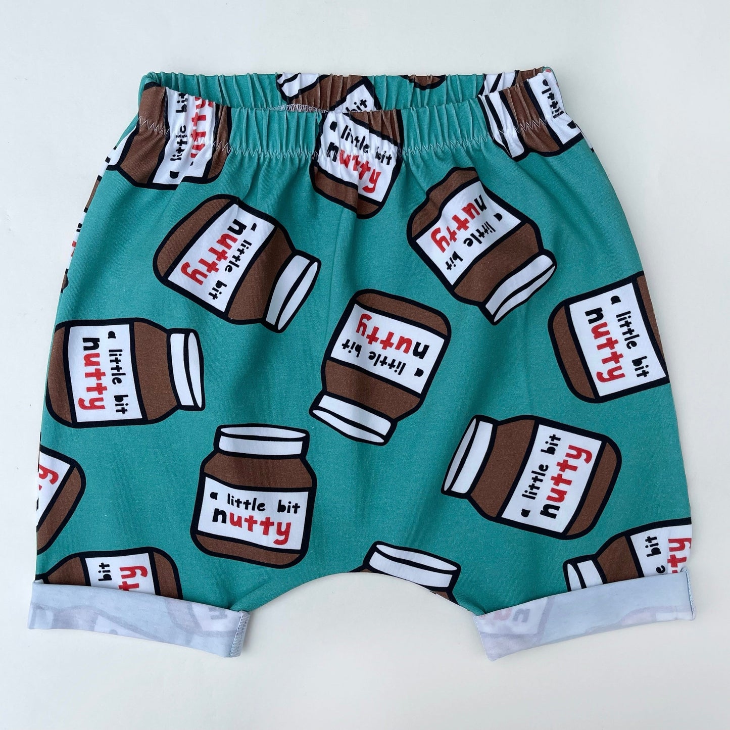 A Little Bit Nutty Harem Shorts 12-18 Months