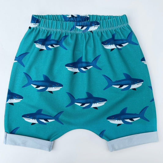 Simply Sharky Harem Shorts 12-18 Months