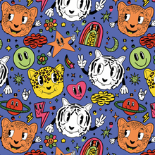 Load image into Gallery viewer, Cosmic Cats Cycling Shorts