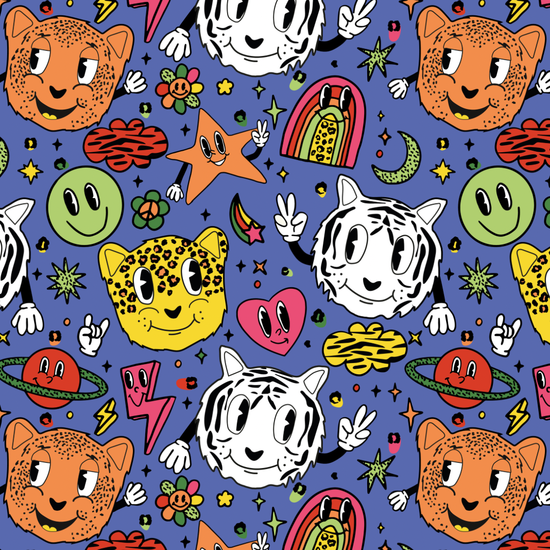 Cosmic Cats Shortie Rompers