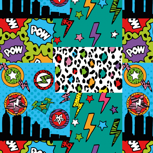 Superhero Patchwork Shorts