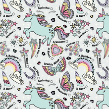 Load image into Gallery viewer, Unicorn Scavenger Hunt Circle Skirt