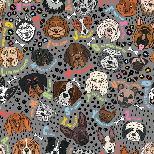 Dog Alphabet Bib