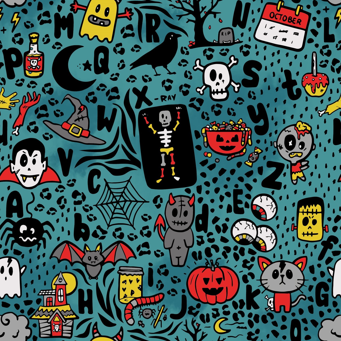 Halloween Alphabet T-Shirt