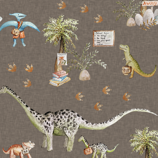Dino School Circle Skirt