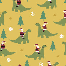 Load image into Gallery viewer, Dino Sleigh T-Shirt Dress