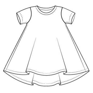 Plain Fuschia T-Shirt Dress