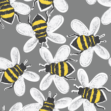 Load image into Gallery viewer, Grey Buzzy Bees T-Shirt